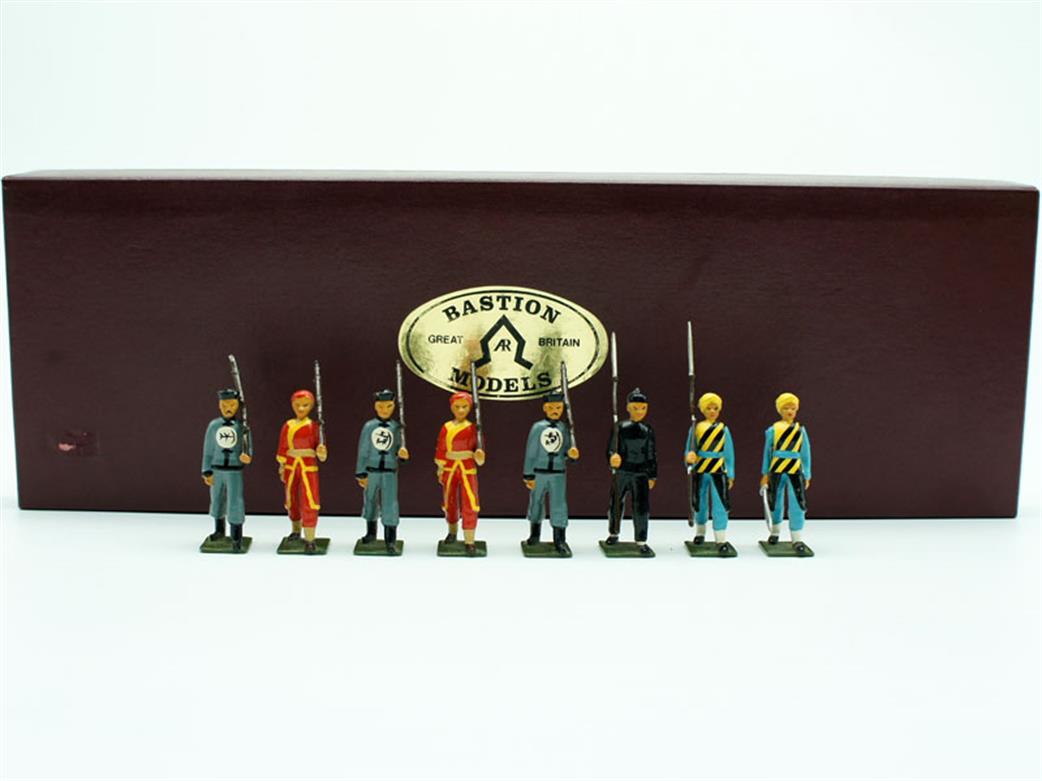 Bastion Models 54mm B.15 Chinese Irregular Infantry Set of 8 Figures