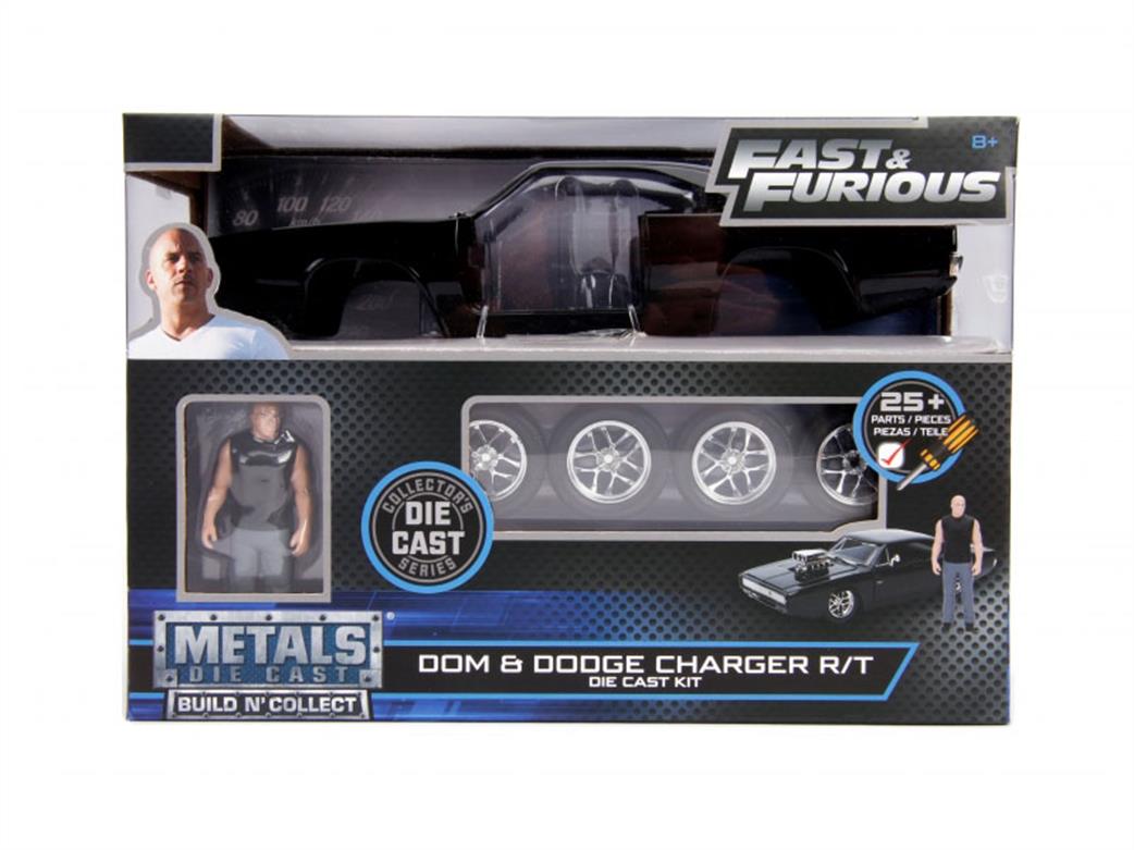 Jadatoys 1/24 JA30698 The Fast and Furious Dodge Charger Diecast Metal Kit with Figure