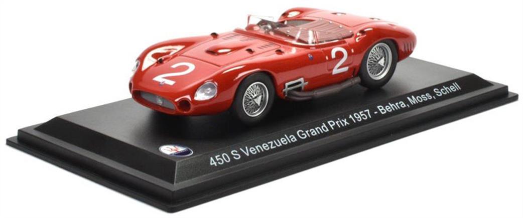 MAG 1/43 MAG HD46 Maserati 450 S Venezuela Grand Prix 1957 168 Behra, Moss, Schell