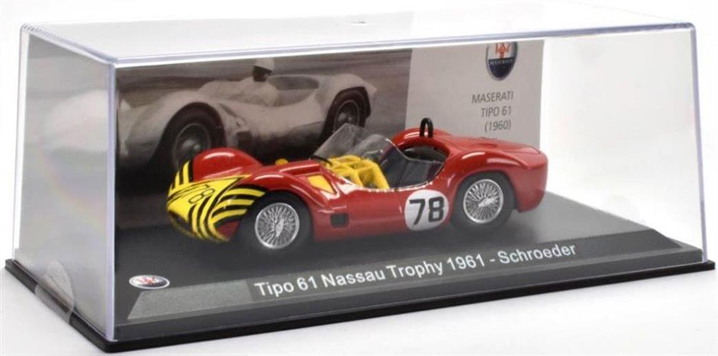 MAG 1/43 MAG HD62 Maserati Tipo 61 Nassau Trophy 1961 Schroeder