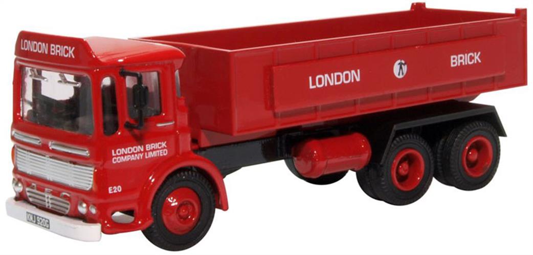 Oxford Diecast 1/76 76TIP005 AEC Ergomatic Tipper London Brick Company