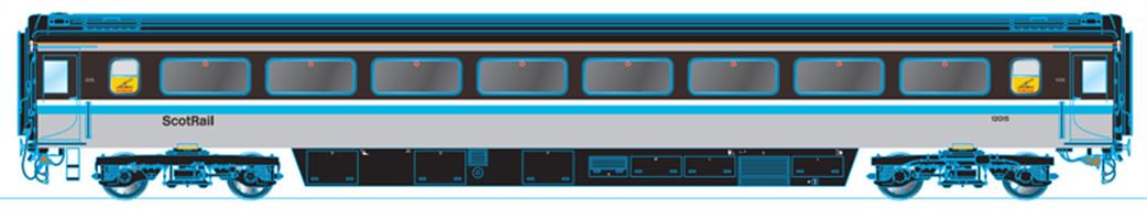Oxford Rail OO OR763TO005B Scotrail Livery MK3A TSO No.12014 and No.12030 Twin Pack