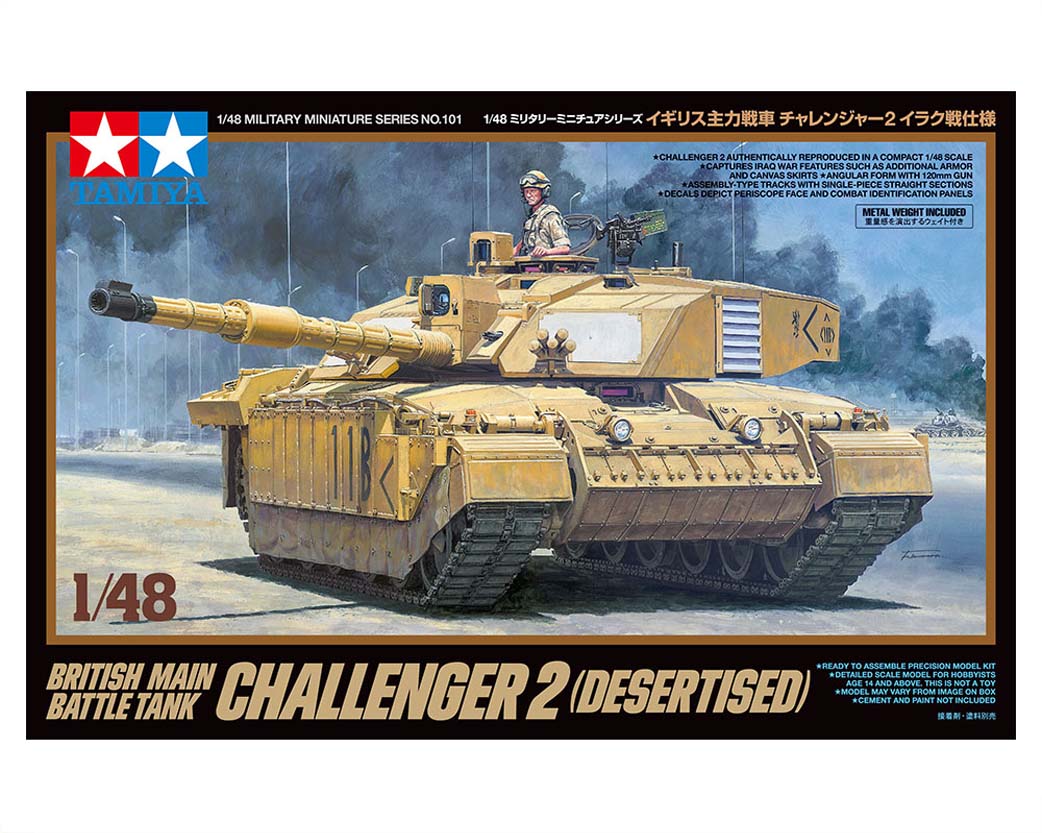 Tamiya 1/48 32601 British Challenger II Desertised MBT Kit