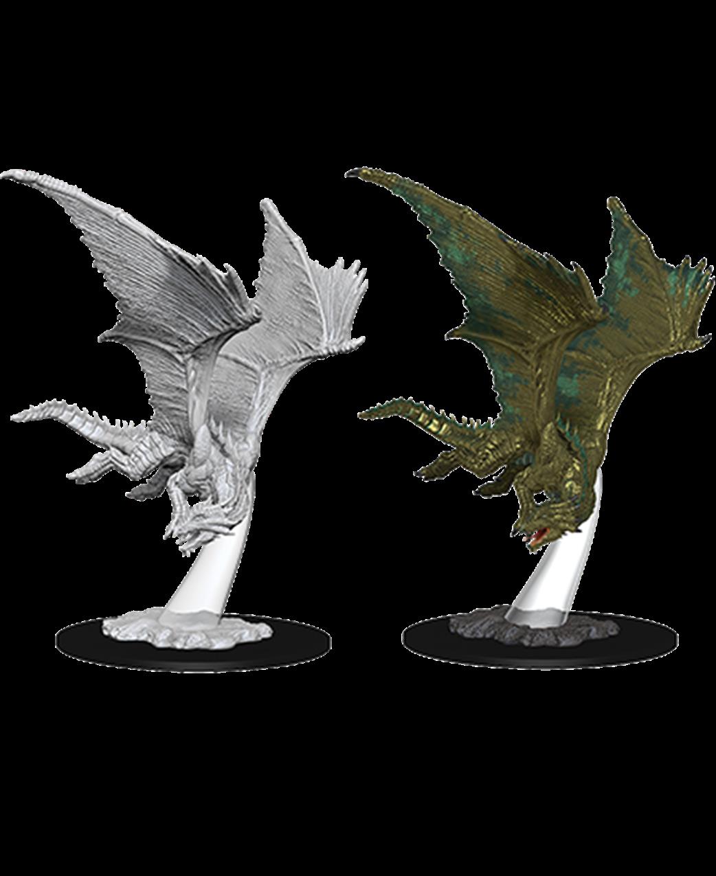 Wizkids  73710 Young Bronze Dragon: D&D Nolzur's Marvelous Unpainted Miniatures