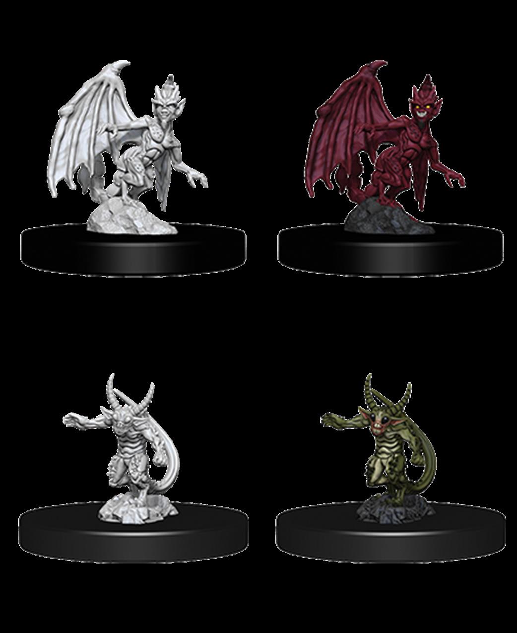 Wizkids  73719 Quasit & Imp: D&D Nolzur's Marvelous Unpainted Miniatures