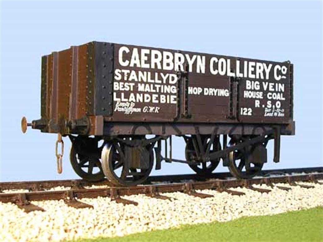 Slaters Plastikard O Gauge 7036C Caerbryn Colliery Co 6 Plank End Door Wagon Kit