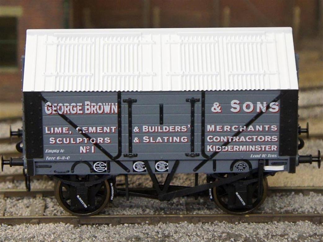 Dapol O Gauge 7F-017-004 George Brown Covered Lime Wagon No.1 RTR Model