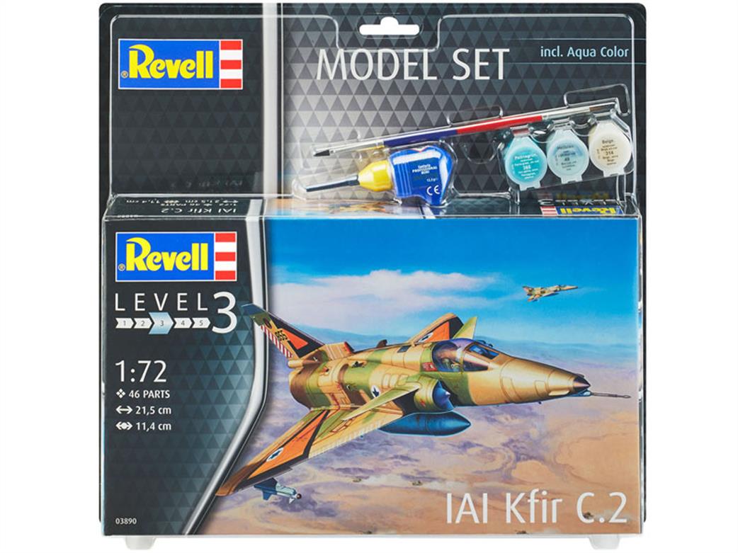 Revell 1/72 63890 Kfir C-2 Jet Fighter Starter Kit