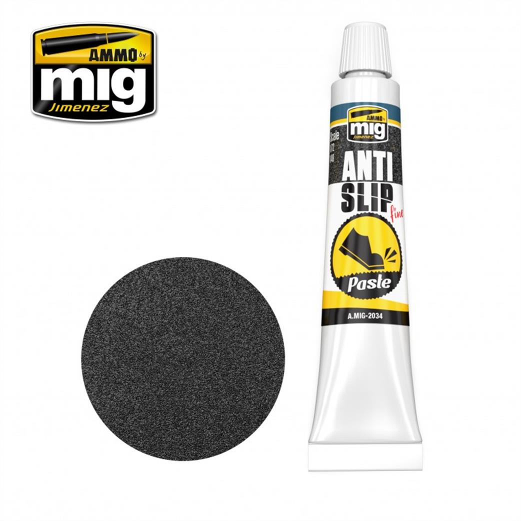 Ammo of Mig Jimenez  A.MIG-2034 Black Anti-Slip Surface Texture Paste