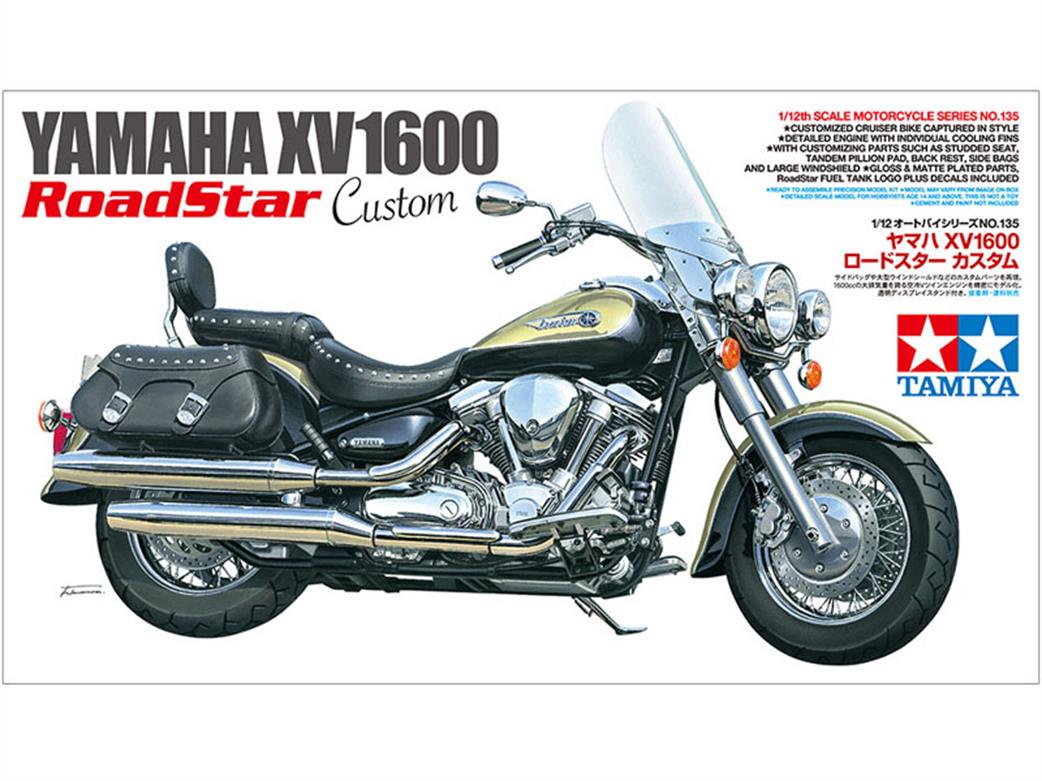 Tamiya 1/12 14135 Yamaha XV1600 Road star Motorbike Plastic Kit