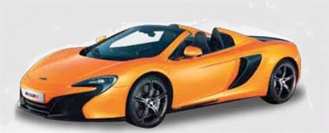 79326O McLaren 650S Sipder Tarroco Orange Diecast Car Model