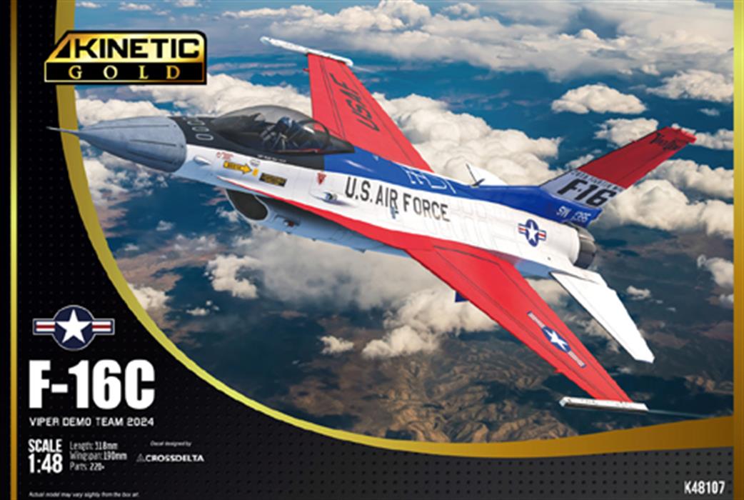 Kinetic Models 1/48 K48002 F-16AM Block 15 NATO Viper Jet Fighter Kit