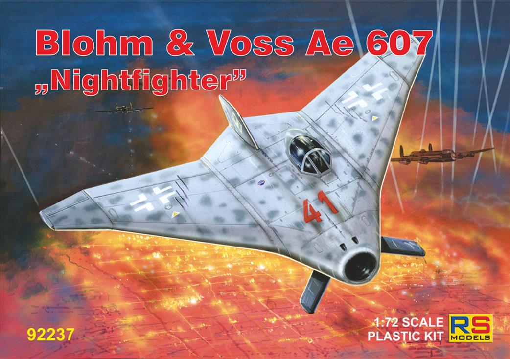 RS Models 1/72 92237 Blohm & Voss Ae 607 Nightfighter Aircraft kit