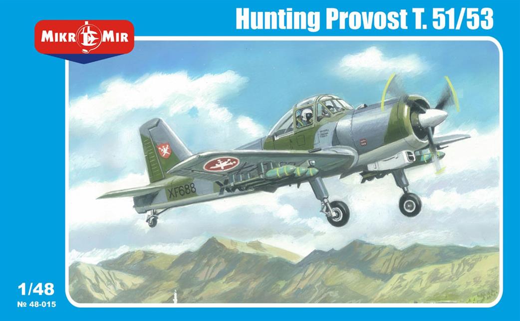 MikrMir 1/48 48-015 Hunting Provost T51/53 Trainer Aircraft Kit