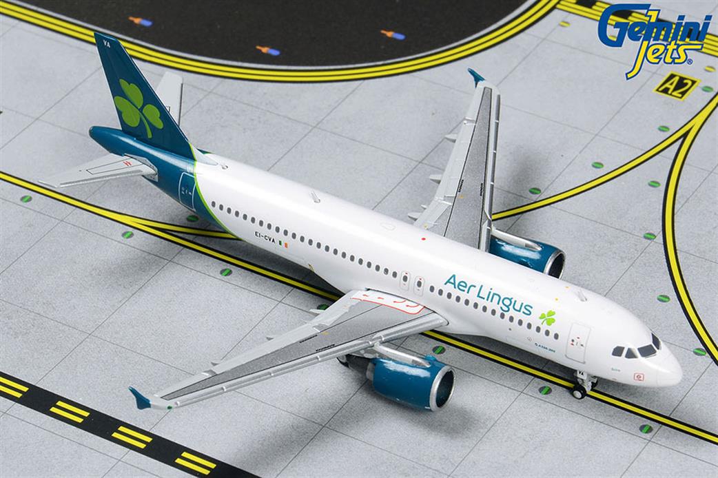 Gemini Jets 1/400 GJEIN1852 AER Lingus A320 EL-CVA New Livery Aircraft Model