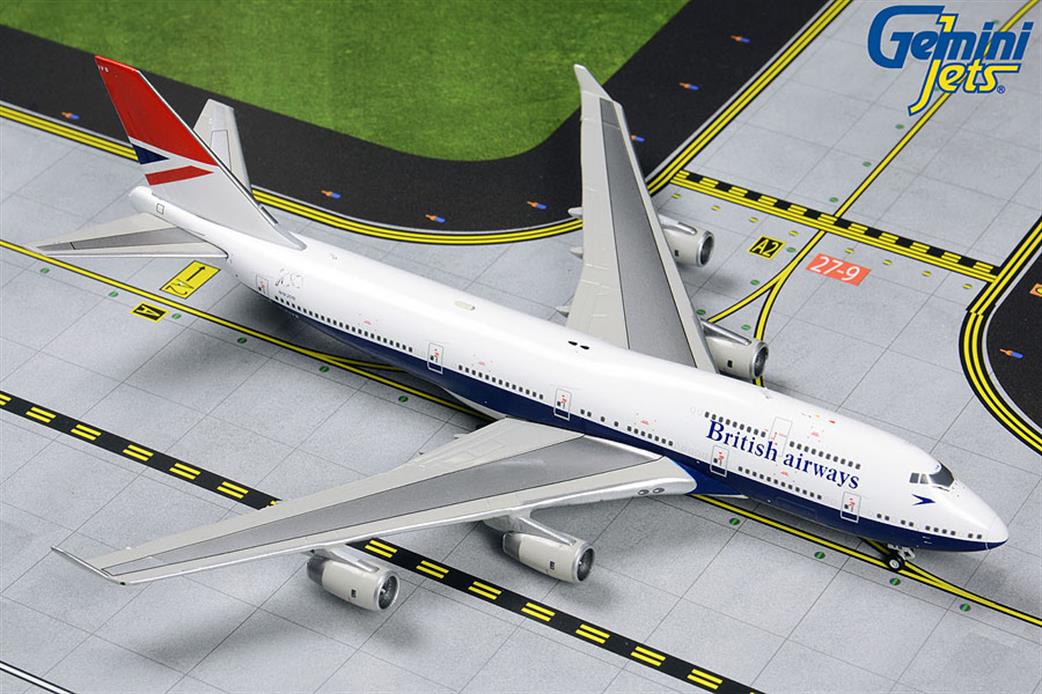 Gemini Jets 1/400 GJBAW1858 British Airways Boeing B747-400 G-CIVB retro Negus Livery Aircraft Model