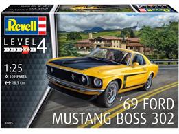 Revell 07025 1/24 1969 Boss 302 MustangNumber of Parts 109  Length 189mm Width 71mm Height 52mm