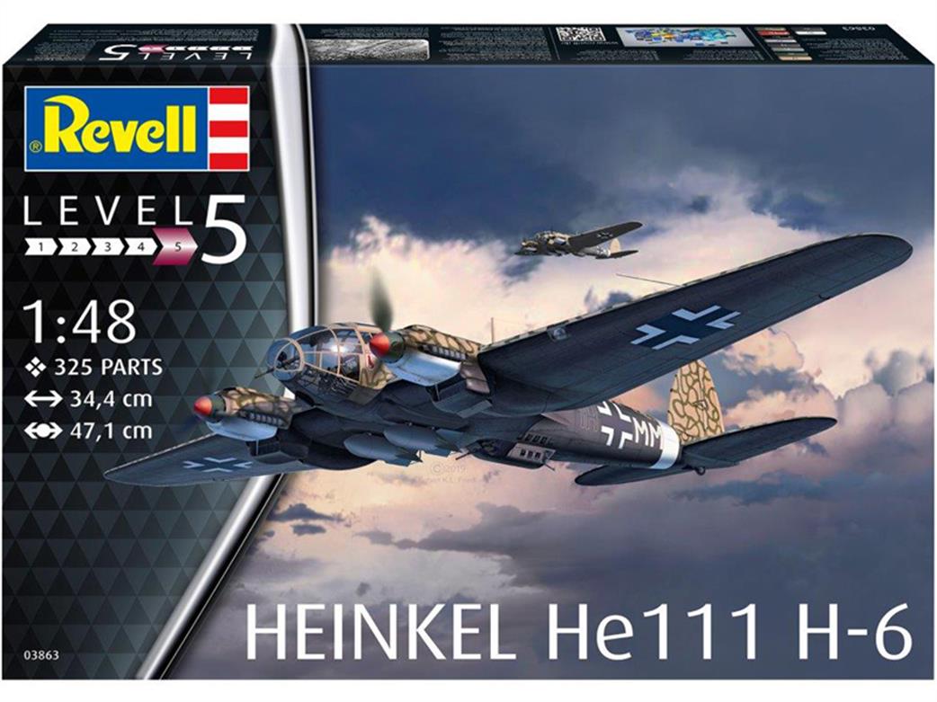 Revell 1/48 03863 Heinkel He111 H-6 Aircraft Kit