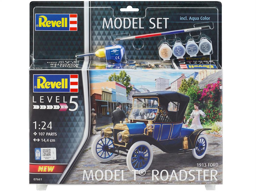 Revell 1/24 67661 Ford Model T Roadster 1913 Car Kit Model Set