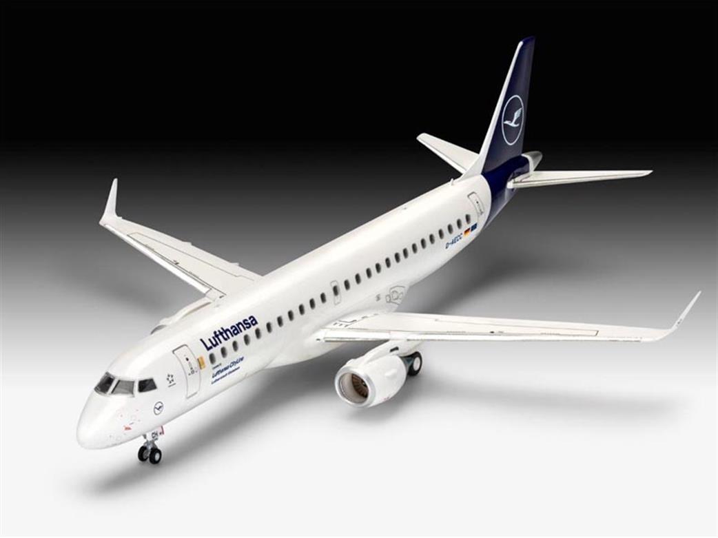 Revell 1/144 63883 Embraer 190 Lufthansa New Livery Airliner Kit Model Set