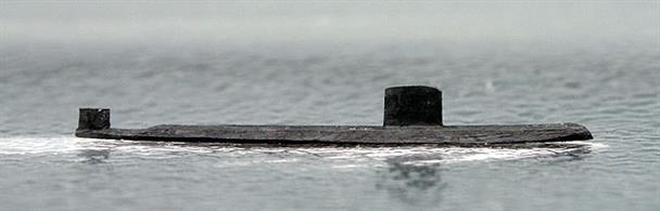 A 1/1250 scale resin model of a Swiftsure class nuclear attack submarine by Coastlines Models CL-SS20