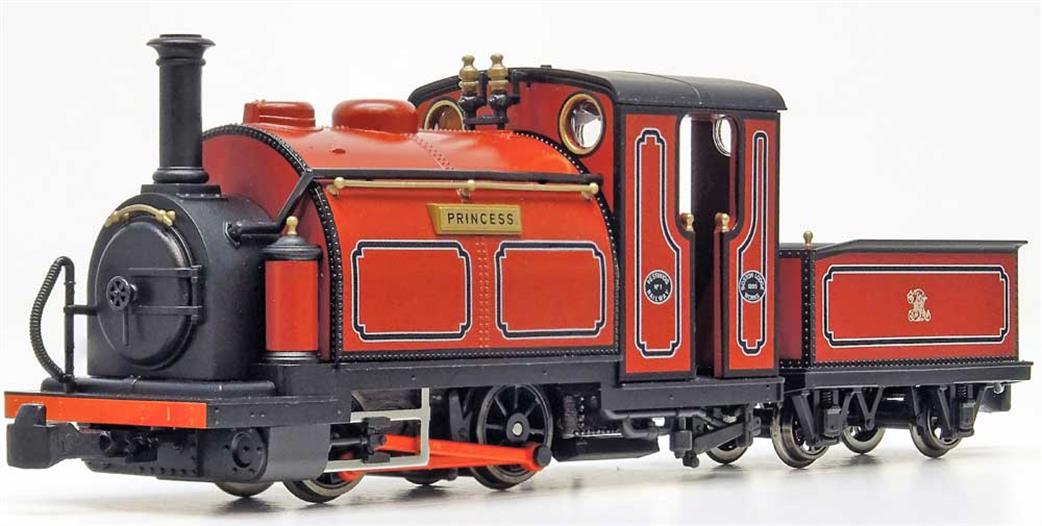 Kato OO9 51-251A Festiniog Railway Princess Small England 0-4-0TT Engine Maroon Livery