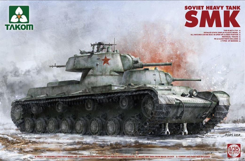 Takom 1/35 02112 Soviet SMK Heavy Tank Quality Plastic Kit