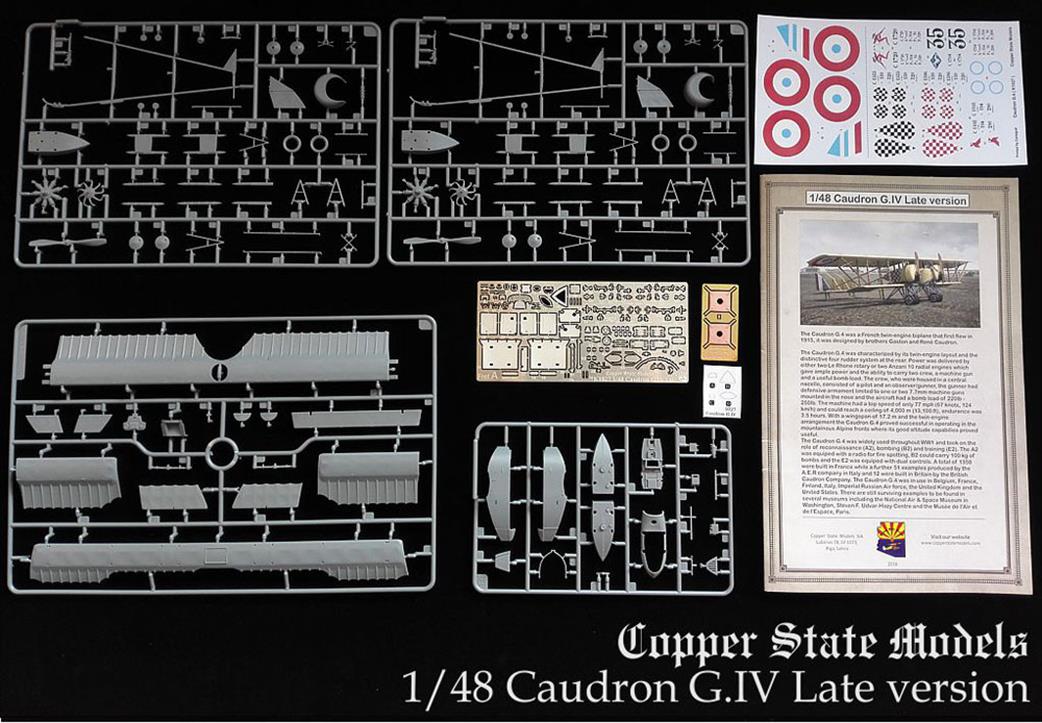 Copper State Models K1027 Caudron G.IV Late Version Fighter Kit 1/48