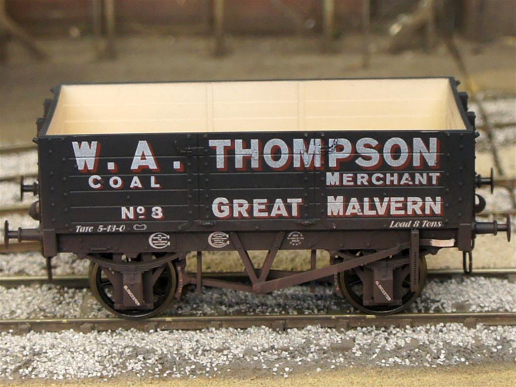 Dapol O Gauge 7F-052-003W W A Thompson 5 Plank Wagon No.8 RCH 1887 Design Weathered