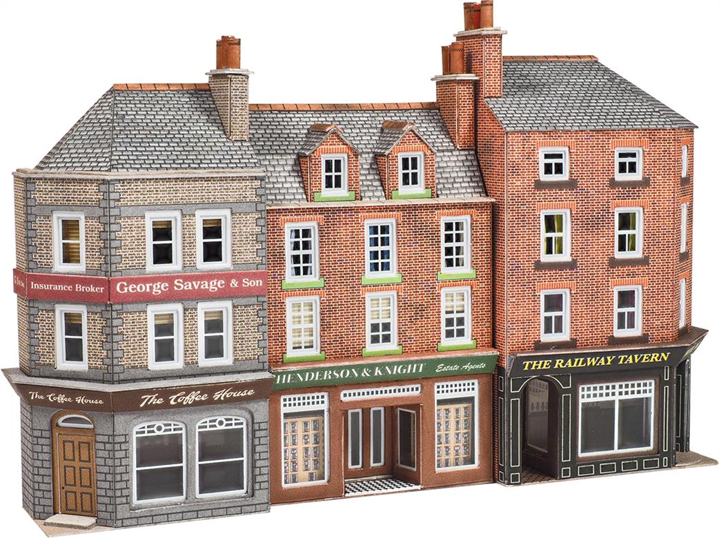Metcalfe N PN972 Low Relief Corner Pub and Shop Fronts Card Kit