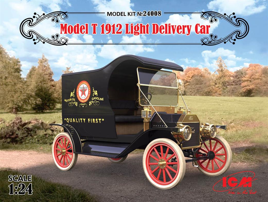 ICM 1/24 24008 Ford Model T 1912  Light delivery Car kit