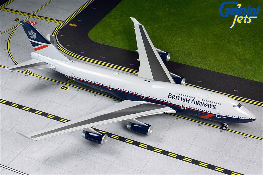 Gemini Jets 1/200 G2BAW840 British Airways Boeing 747-400 Retro Landor Livery Airliner