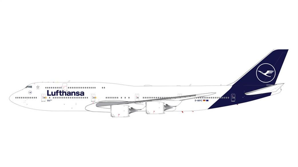 Gemini Jets 1/200 G2DLH741 LUFTHANSA B747-8i D-ABYC NEW LIVERY