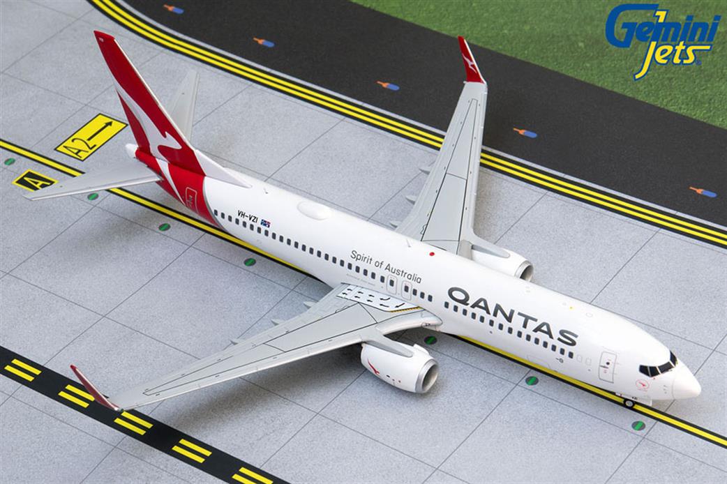 Gemini Jets 1/200 G2QFA878 QANTAS B737-800W VH-VZI NEW LIVERY