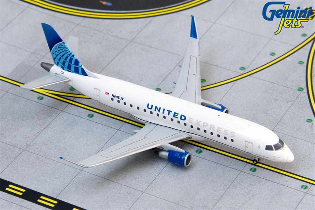 Gemini Jets 1/400 DJUAL1889 UNITED EXPRESS/EXPRESSJET E175 N605UX NEW LIVERY