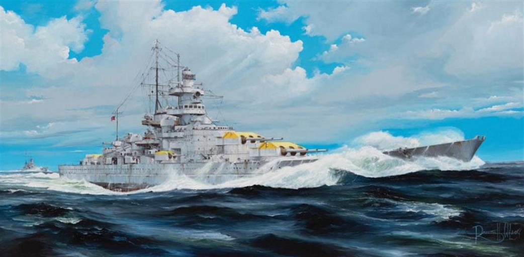 Trumpeter 03714 Gneisenau  German WW2 Battleship Plastic 1/200
