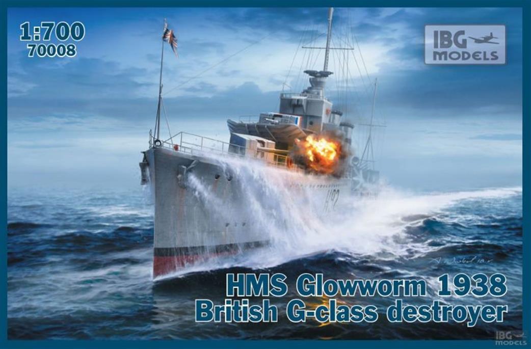 IBG Models 70008 HMS Glowworn 1938 British G Class Destroyer Kit  1/700