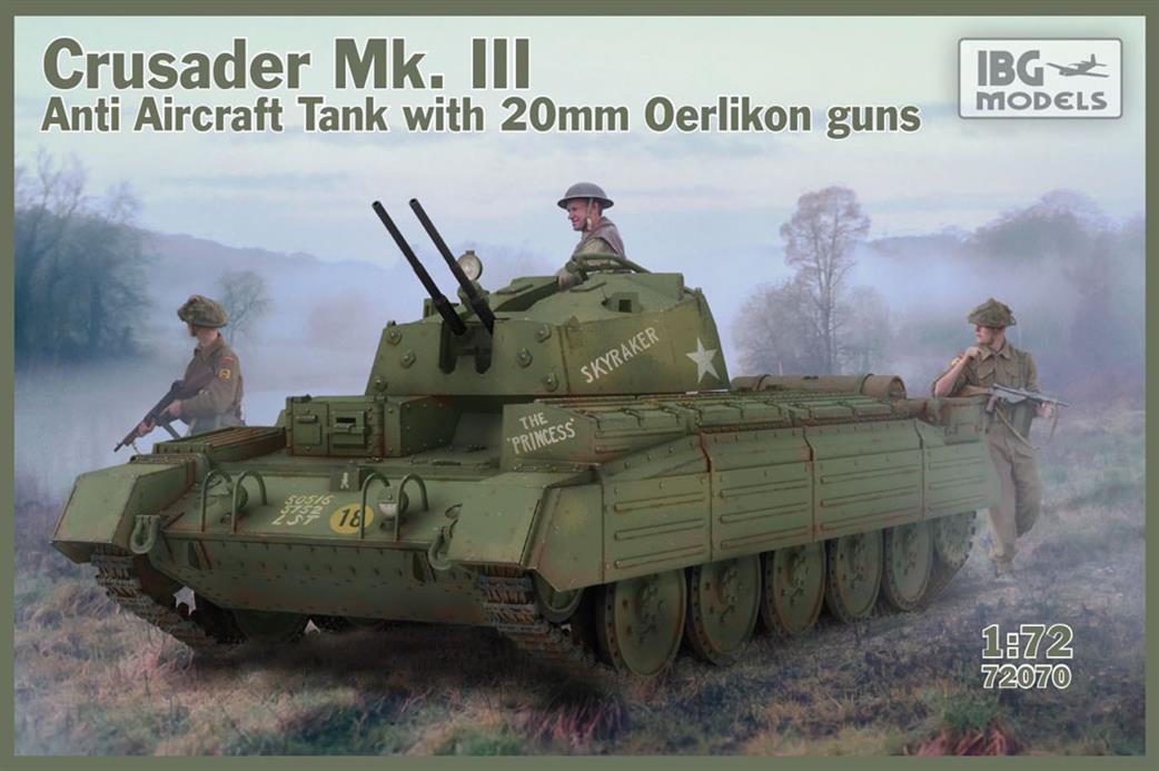 IBG Models 1/72 72070 Crusader Mk3 Anti Aircraft Tank Kit