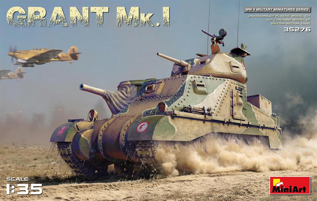 MiniArt 1/35 35276 British Grant Mk1 Highly Detailed Tank Kit
