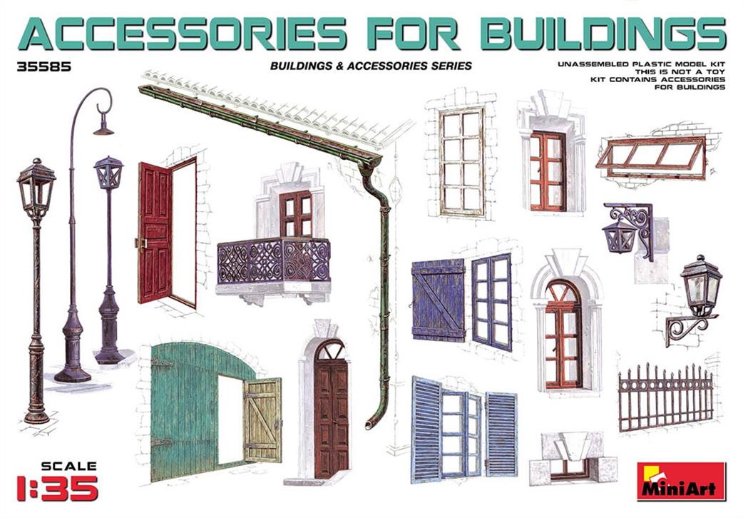MiniArt 1/35 35585 Accessories for Buildings