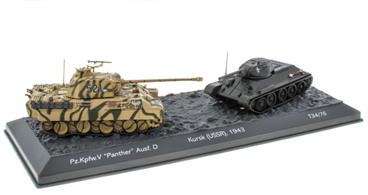 MAG LV01 1/76th The Battle of Kursk 1943 Pz.Kpfw. V Panther Ausf. D vs T34/76