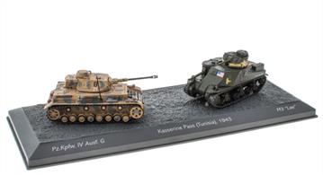 MAG LV04 1/76th The Battle of Kasserine Pass 1943 Pz.Kpfw. IV Ausf. G vs M3 Lee