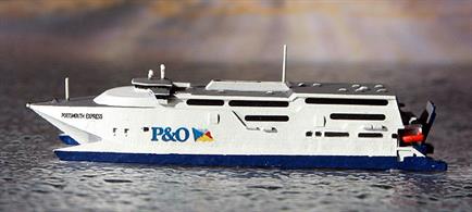 A 1/1250 scale model of Portsmouth Express by Rhenania Junior Miniaturen RJ245A.