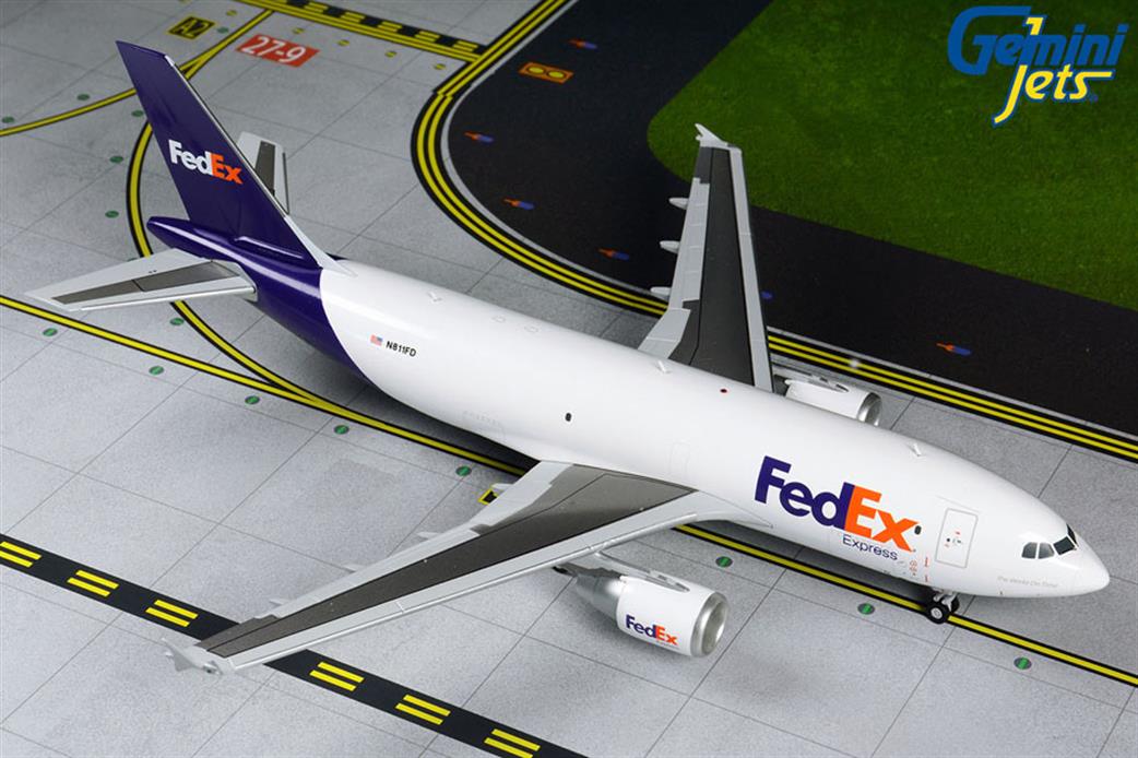 Gemini Jets 1/200 G2FDX861 Fedex Airbus A310-300F N811Fd Freight Aircraft Model