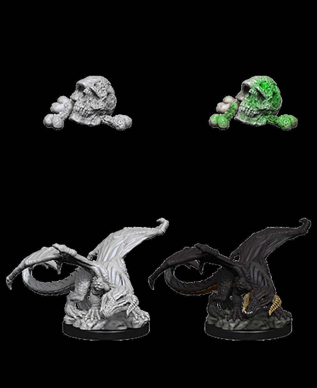 Wizkids  73850 Black Dragon Wyrmling: D&D Nolzur's Marvelous Unpainted Miniatures