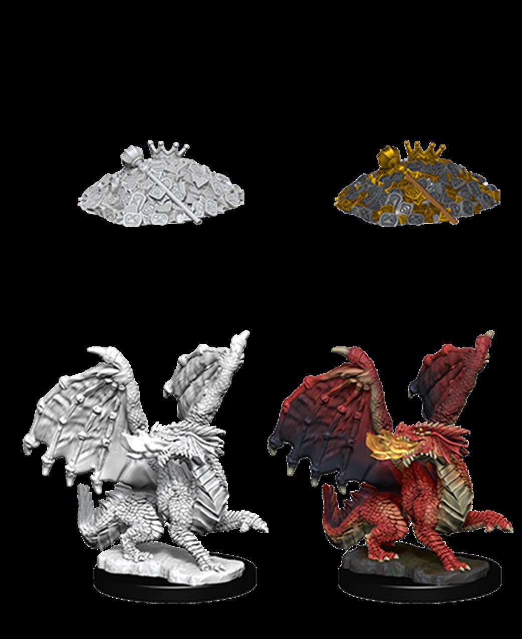 Wizkids  73851 Red Dragon Wyrmling: D&D Nolzur's Marvelous Unpainted Miniatures