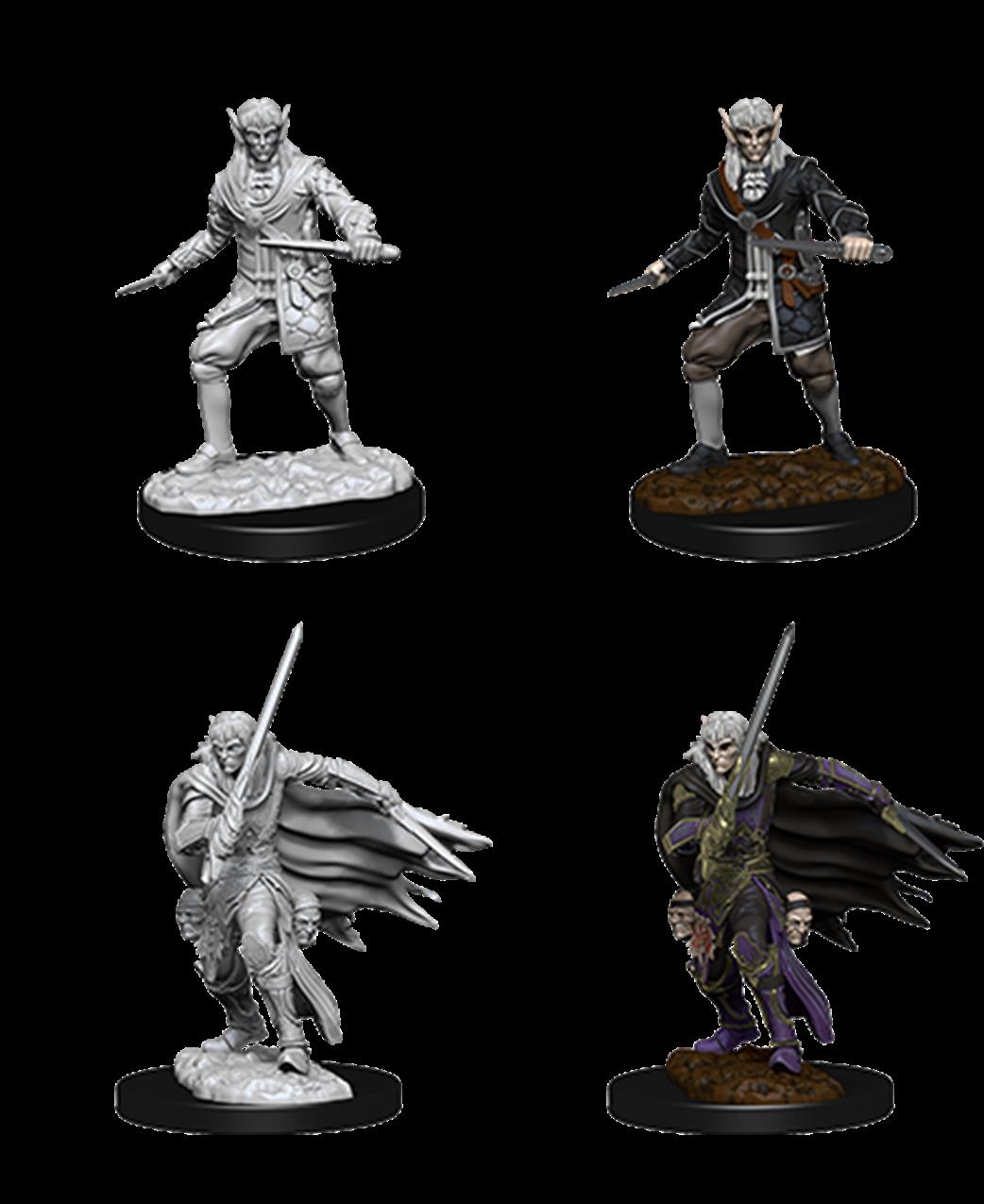 Wizkids  73854 Male Elf Rogue: Pathfinder Deep Cuts Unpainted Miniatures