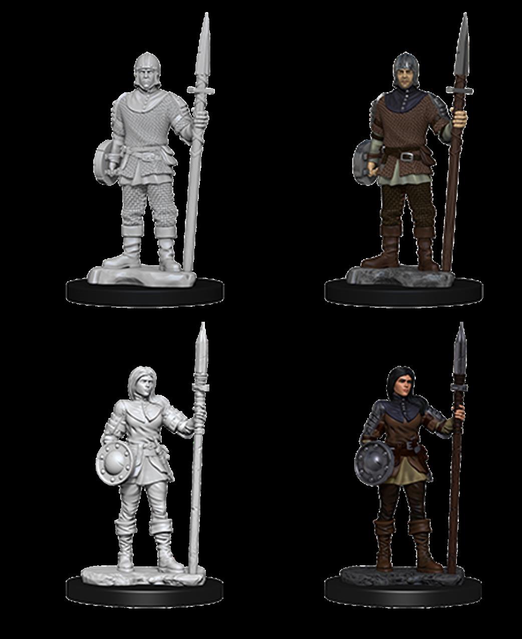 Wizkids  73870 Guards: Wizkids Deep Cuts Unpainted Miniatures