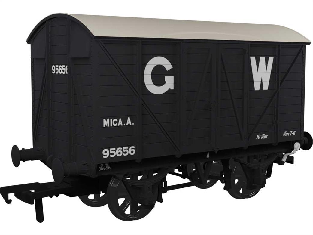 Rapido Trains OO 944029 GWR 95656 Diagram X6 Insulated Box Van Converted from V16 GWR Goods Grey 25in Lettering