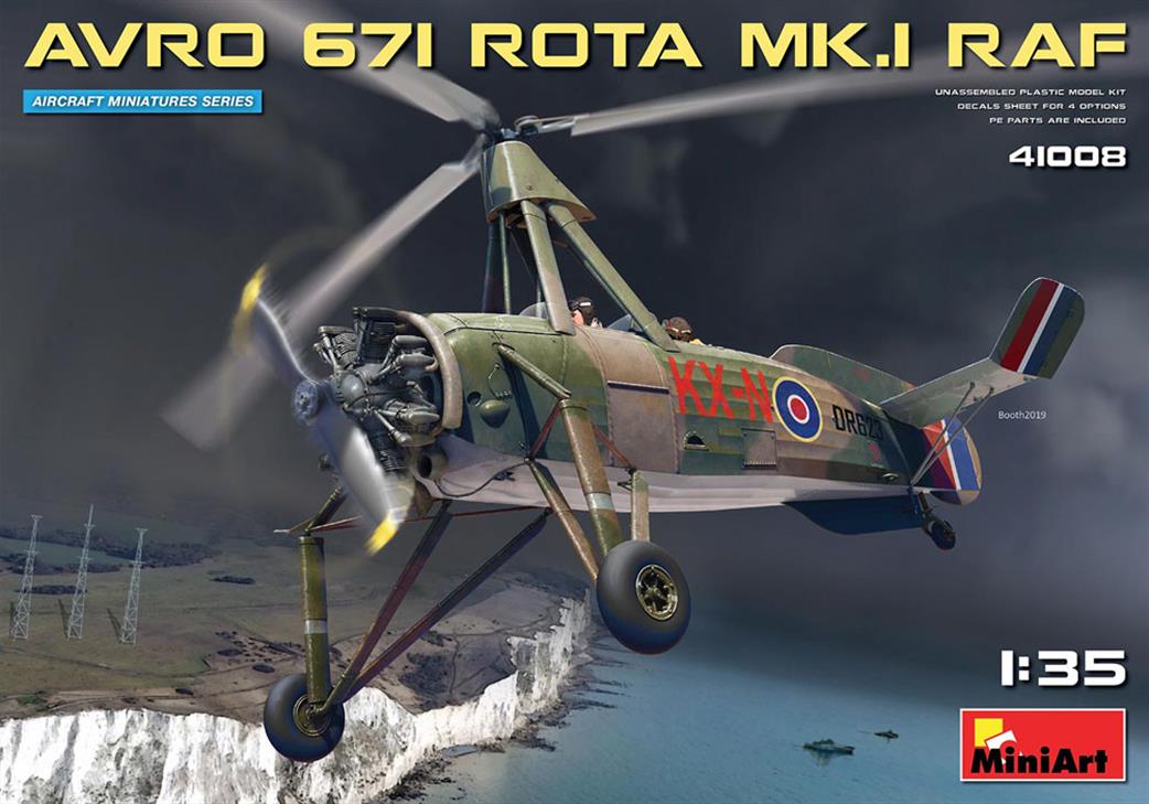 MiniArt 41008 Avro 671 Rota Mk1 RAF Autogyro Quality Plastic kit 1/35
